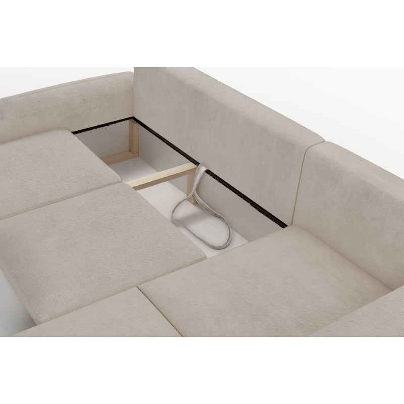 Ecksofa Monaco II mit Schlaffunktion im Samtstoff, Velo 625 - Eleganz und Funktionalität in einem