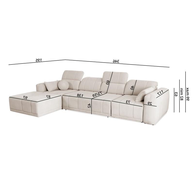 Luxor XII Ecksofa mit Schlaffunktion - elegantes und praktisches Möbelstück für Ihr Zuhause
