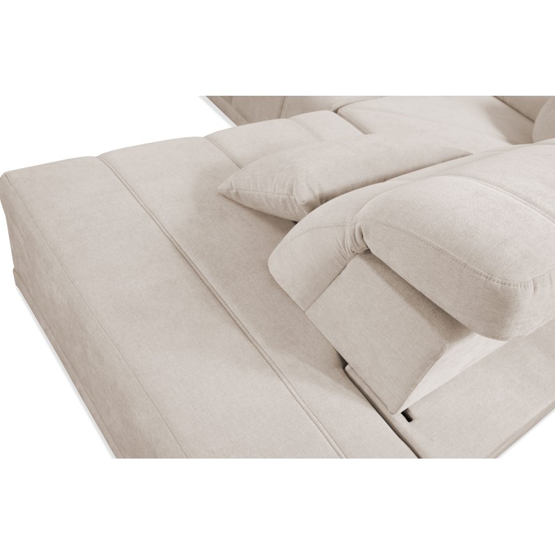 Ecksofa Luxor XI mit Schlaffunktion Stoff Wind 05