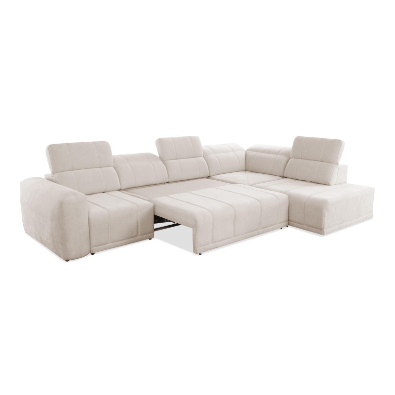 Ecksofa Luxor XI mit Schlaffunktion Stoff Wind 05