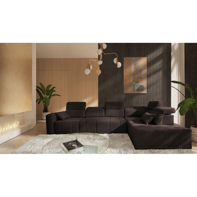 Esquina Luxor XI con función de cama tapizado Wind 05