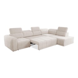 Luxor XI corner sofa with sleeping function, fabric Wind 05