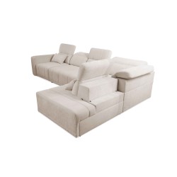Luxor XI corner sofa with sleeping function, fabric Wind 05