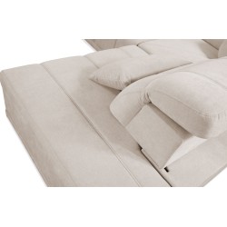 Ecksofa Luxor XI mit Schlaffunktion Stoff Wind 05