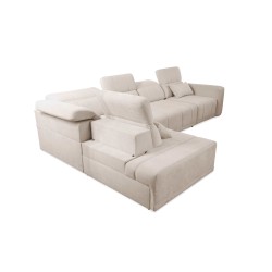 Luxor XI corner sofa with sleeping function, fabric Wind 05
