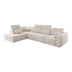 Luxor XI corner sofa with sleeping function, fabric Wind 05