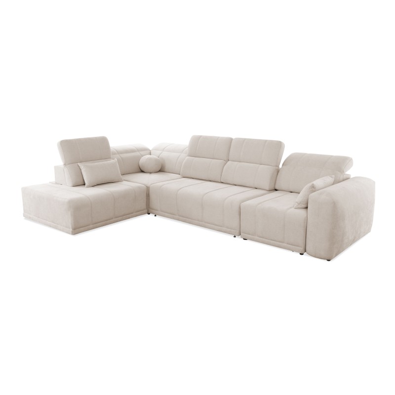 Luxor XI corner sofa with sleeping function, fabric Wind 05