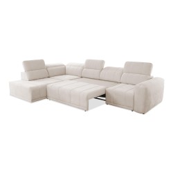 Luxor XI corner sofa with sleeping function, fabric Wind 05
