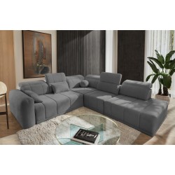 Luxor IX Corner Sofa with Sleeping Function, Fabric Wind 05