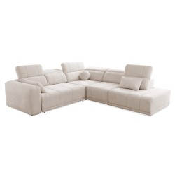 Luxor IX Corner Sofa with Sleeping Function, Fabric Wind 05