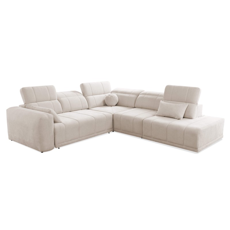 Ecksofa Luxor IX mit Schlaffunktion Stoff Wind 05