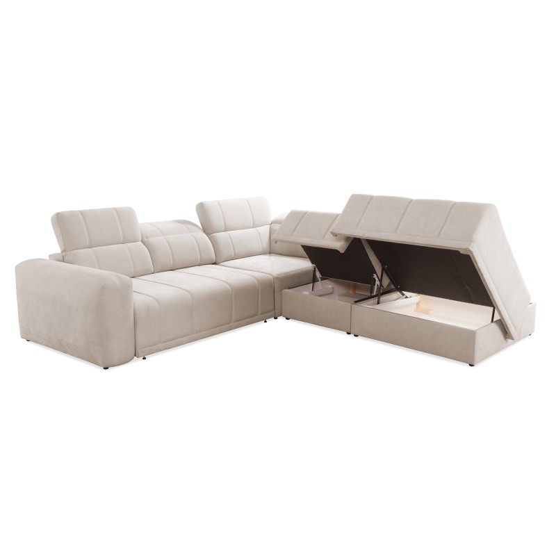 Esquina Luxor IX con función de cama tela Wind 05