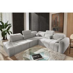 Ecksofa Luxor IX mit Schlaffunktion Stoff Wind 05