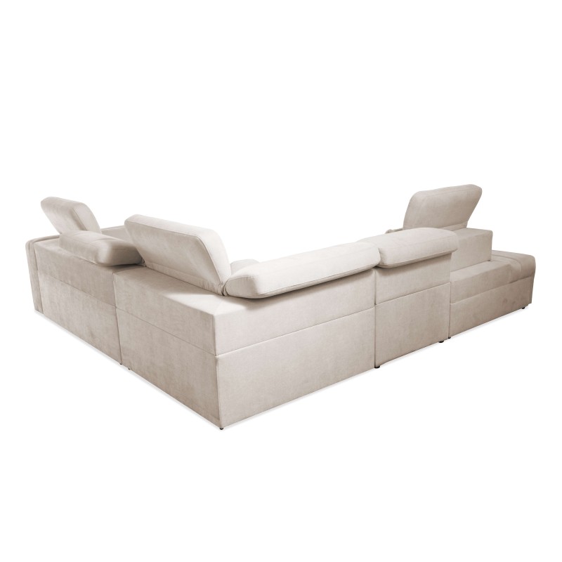 Luxor IX Corner Sofa with Sleeping Function, Fabric Wind 05