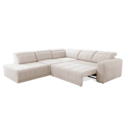 Ecksofa Luxor IX mit Schlaffunktion Stoff Wind 05