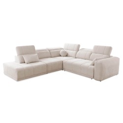 Ecksofa Luxor IX mit Schlaffunktion Stoff Wind 05