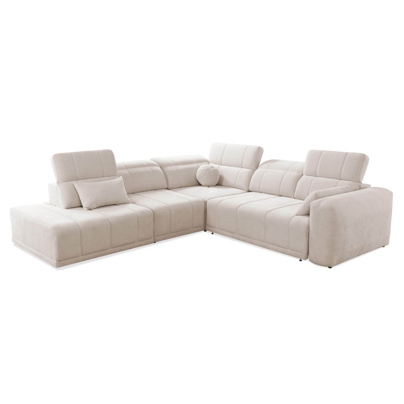 Luxor IX Corner Sofa with Sleeping Function, Fabric Wind 05