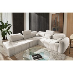 Luxor IX Corner Sofa with Sleeping Function, Fabric Wind 05