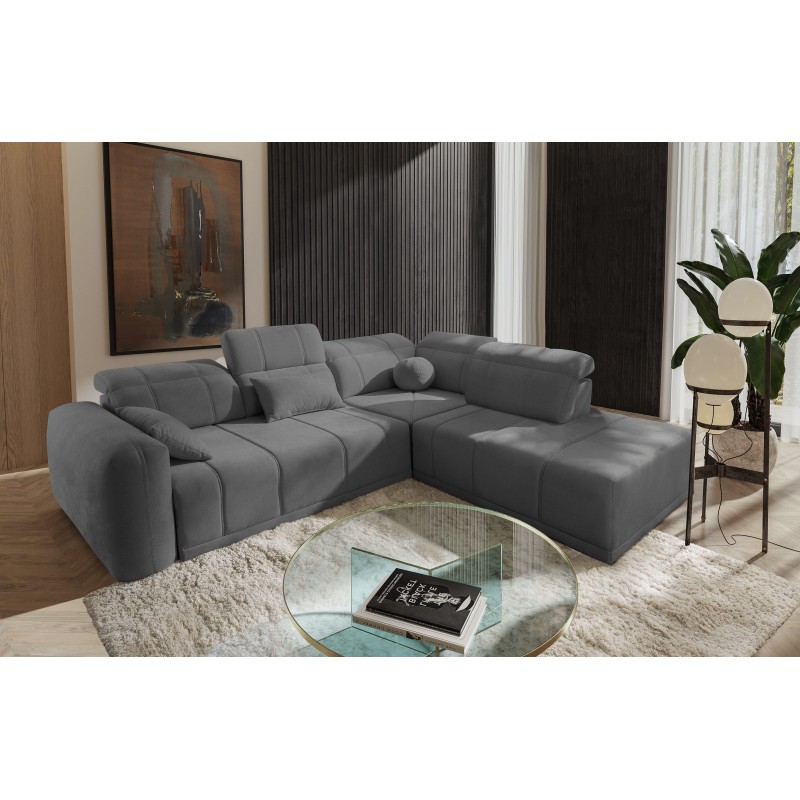 Luxor VII Ecksofa mit Schlaffunktion Plecionka, Wind 90 - eine Kombination aus Stil und Funktionalität