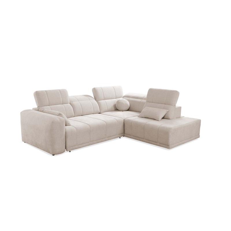 Luxor VII Corner Sofa with Sleeping Function Plecionka, Wind 84 - a combination of style and functionality