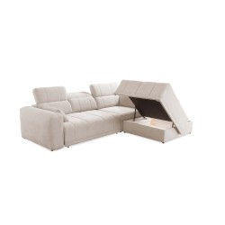 Luxor VII Corner Sofa with Sleeping Function, Plecionka, Wind 02 - a combination of style and functionality