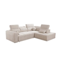 Luxor VII Corner Sofa with Sleeping Function in Weave, Wind 05 - a combination of style and functionality