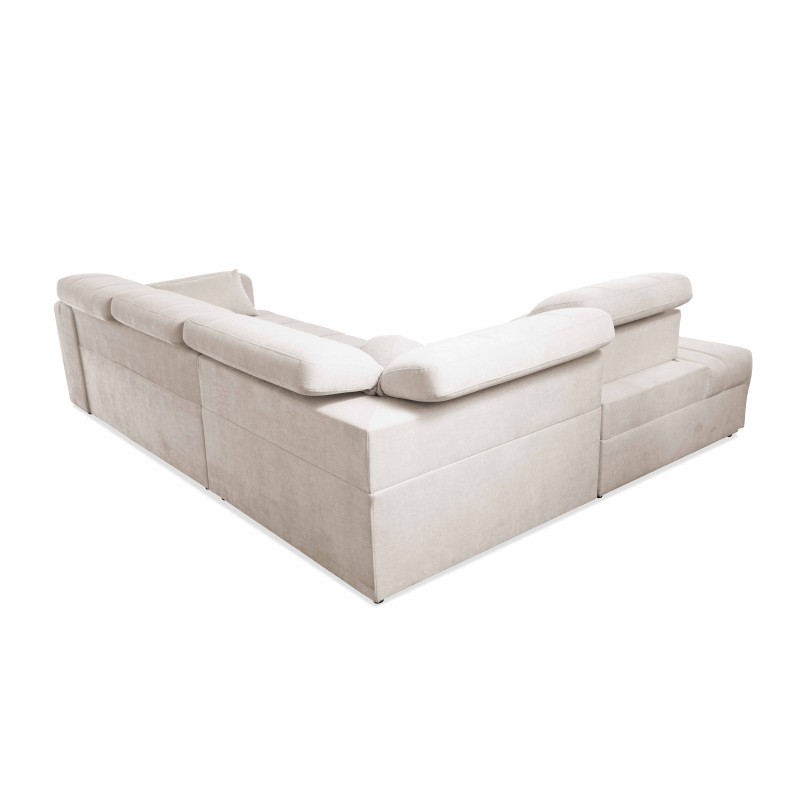 Luxor VII Corner Sofa with Sleeping Function, Plecionka, Wind 73 - a combination of style and functionality