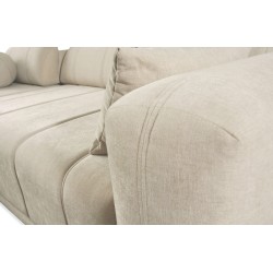 Ecksofa Luxor VII mit Schlaffunktion Plecionka, Wind 02 - eine Verbindung von Stil und Funktionalität