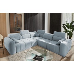 Luxus-Ecksofa Luxor III mit Schlafunktion - Geflecht, Wind 73