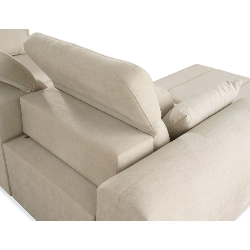 Luxurious Luxor III Corner Sofa with Sleeping Function - Weave, Wind 73