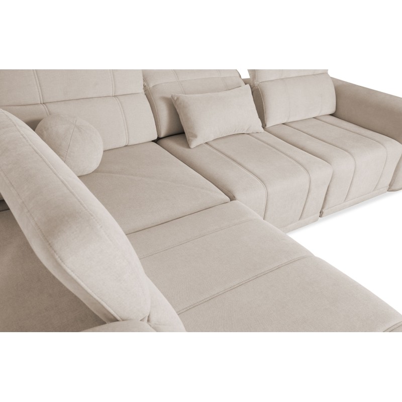 Luxurious Luxor III Corner Sofa with Sleeping Function - Weave, Wind 21
