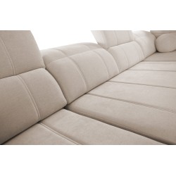 Luxuriöses Ecksofa Luxor III mit Schlaffunktion - Geflecht, Wind 02