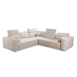 Luxus-Ecksofa Luxor III mit Schlaffunktion - Geflecht, Wind 05