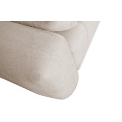 Luxurious Luxor III Corner Sofa with Sleeping Function - Woven Fabric, Wind 90