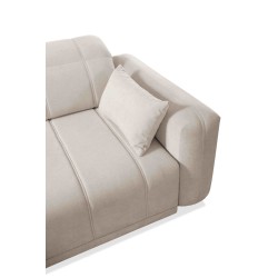 Luxus-Ecksofa Luxor III mit Schlafunktion - Geflecht, Wind 73