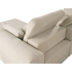 Luxurious Luxor III Corner Sofa with Sleeping Function - Weave, Wind 73