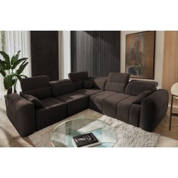 Sofá Esquinero de Lujo Luxor III con función para dormir - Tejido, Viento 28