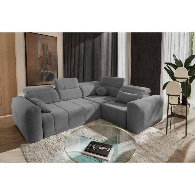 Luxor II Ecksofa mit Schlaffunktion Plecionka, Wind 90 - Komfort und Eleganz in einem