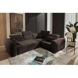 Ecksofa Luxor II mit Schlaffunktion Plecionka, Wind 28 - Komfort und Eleganz in einem