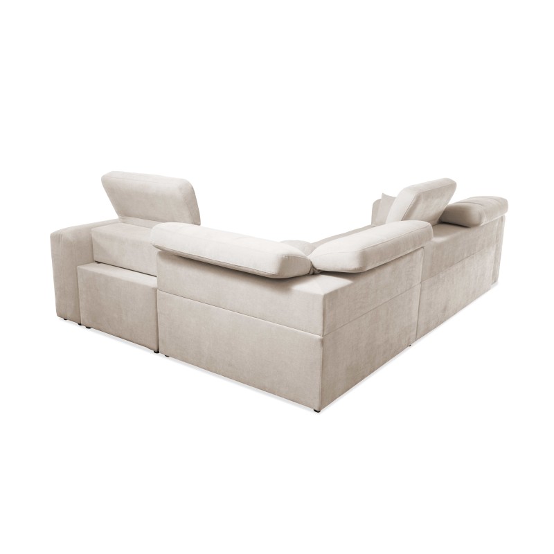 Ecksofa Luxor II mit Schlaffunktion Plecionka, Wind 21 - Komfort und Eleganz in einem