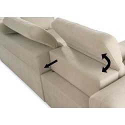 Ecksofa Luxor II mit Schlaffunktion Plecionka, Wind 21 - Komfort und Eleganz in einem