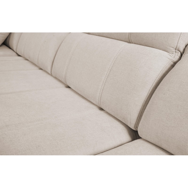 Luxor II corner sofa with sleeping function Plecionka, Wind 02 - comfort and elegance in one