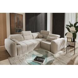 Ecksofa Luxor II mit Schlaffunktion Plecionka, Wind 05 - Komfort und Eleganz in einem