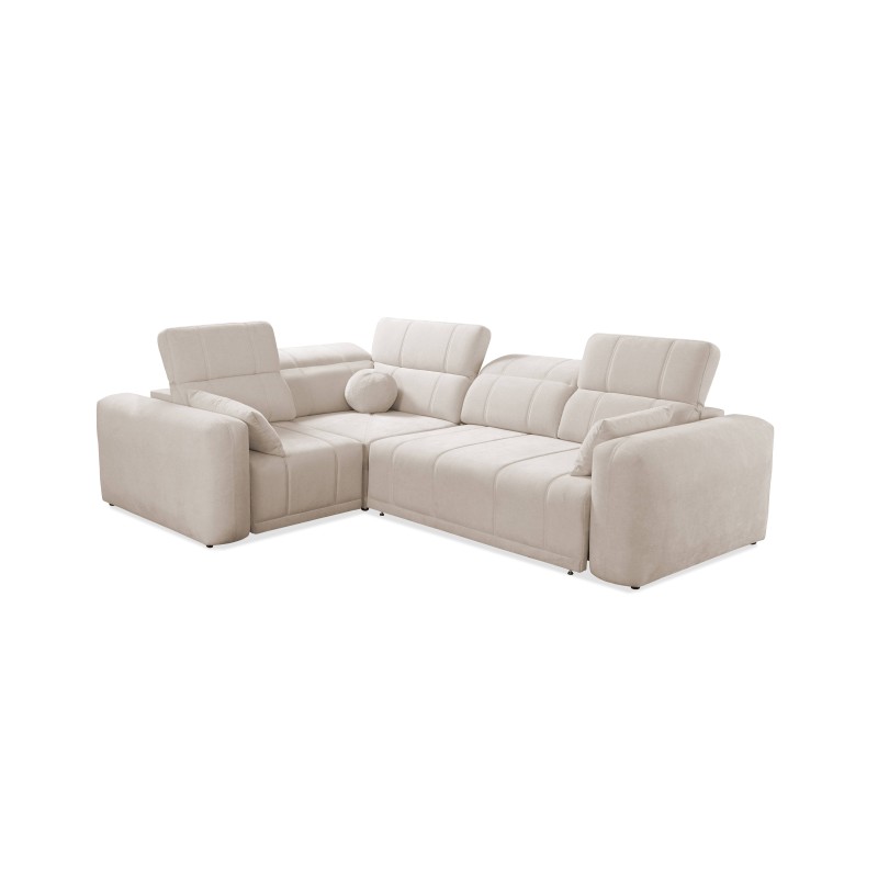 Luxor II Ecksofa mit Schlaffunktion Plecionka, Wind 90 - Komfort und Eleganz in einem