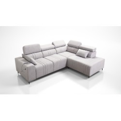 Ecksofa Verona VII mit Schlaffunktion aus Samtstoff, Vena 20 – Eleganz und Funktionalität
