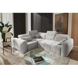 Narożnik Luxor II z funkcją spania Plecionka, Wind 84 - komfort i elegancja w jednym