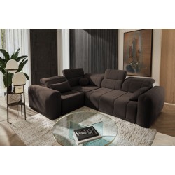 Ecksofa Luxor II mit Schlaffunktion Plecionka, Wind 28 - Komfort und Eleganz in einem