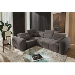 Ecksofa Luxor II mit Schlaffunktion Plecionka, Wind 21 - Komfort und Eleganz in einem
