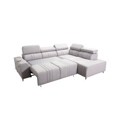 Esquina Verona VII con función de cama en tela de terciopelo, Vena 14: elegancia y funcionalidad