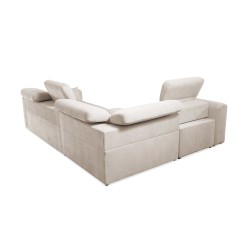 Narożnik Luxor II z funkcją spania Plecionka, Wind 05 - komfort i elegancja w jednym